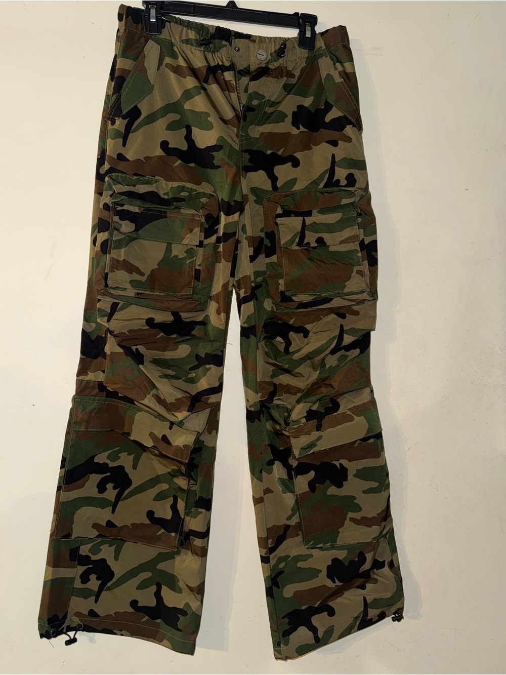 ‼️SALE‼️ Camo Cargo Pants large pockets ankle drawstring